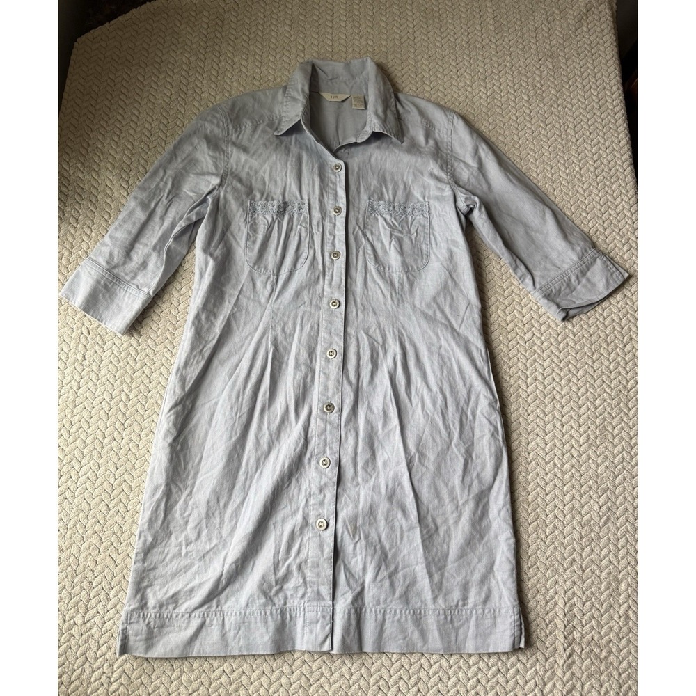 J Jill Pure Cotton Linen Button Tunic Top Jacket Blouse Shirt Legging Dress 8P